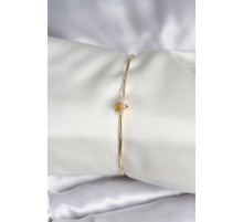 Sinek Figürlü Gold Renk Pirinç Kadın Bileklik - TJ-BB8000