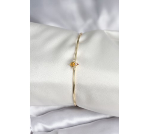 Sinek Figürlü Gold Renk Pirinç Kadın Bileklik - TJ-BB8000