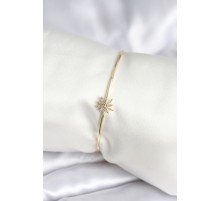 Yıldız Figürlü Gold Renk Pirinç Kadın Bileklik - TJ-BB8003