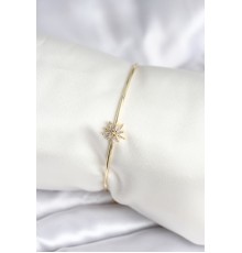 Yıldız Figürlü Gold Renk Pirinç Kadın Bileklik - TJ-BB8003