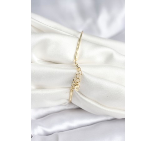 Renkli Kelebek Figür Gold Renk Pirinç Kadın Bileklik - TJ-BB8004