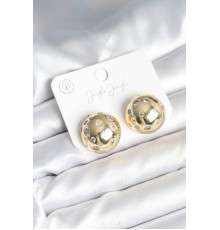 Pirinç Gold Renk Zirkon Taşlı Kadın Küpe - TJ-BKP11292