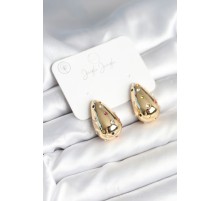 Damla Gold Renk Zirkon Taşlı Kadın Küpe - TJ-BKP11309