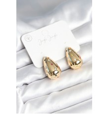 Damla Gold Renk Zirkon Taşlı Kadın Küpe - TJ-BKP11309