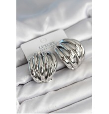 Pirinç Gümüş Renk Vintage Kadın Küpe - TJ-BKP11314