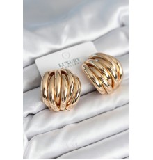 Pirinç Gold Renk Vintage Kadın Küpe - TJ-BKP11315