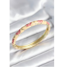 Pembe Renk Detaylı Mineli Kelepçe - TJ-BB8006