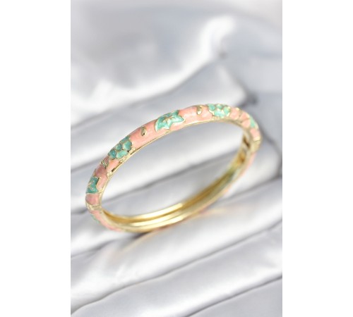 Yeşil Renk Detaylı Mineli Kelepçe - TJ-BB8007