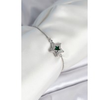 Yıldız Model Asansörlü Gümüş Renk Kadın Bileklik - TJ-BB8014