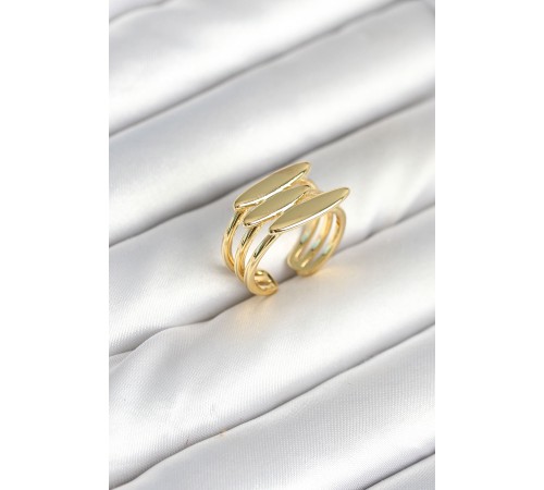 Pirinç Gold Renk Vİntage Model Kadın Yüzük - TJ-BYK3907