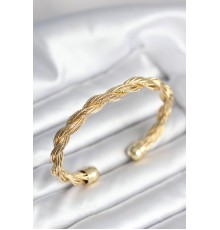 Burgu Zincir Model Gold Renk Kadın Vintage Bileklik - TJ-BB8017