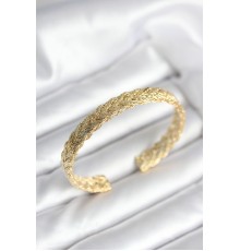 Ezme Zincir Model Gold Renk Kadın Bileklik - TJ-BB8018