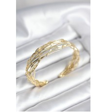 Gold Renk Pirinç Vintage Kadın Bileklik - TJ-BB8023