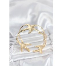 Pirinç Gold Renk Deniz Yıldızı Model Kadın Bileklik - TJ-BB8055