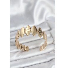 Pirinç Gold Renk Parçalı Model Kadın Bileklik - TJ-BB8056