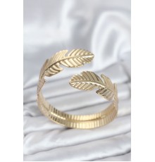 Yaprak Model Gold Renk Kadın Bileklik - TJ-BB8057