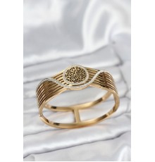 316L Çelik Gold Renk Yaşam Ağacı Modelli Kadın Kelepçe Bileklik - TJ-BB8073