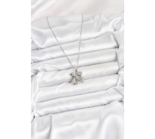 316L Çelik Zincir Gümüş Renk Erkek Kız Model Kadın Kolye - TJ-BKO10618