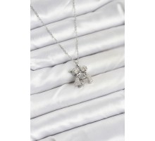 316L Çelik Zincir Gümüş Renk Erkek Kız Model Kadın Kolye - TJ-BKO10618