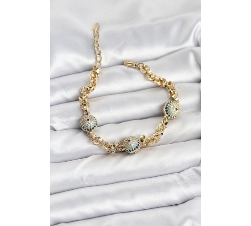 Xuping VIP Nazarlı Gold Renk Bileklik - TJ-BB8079