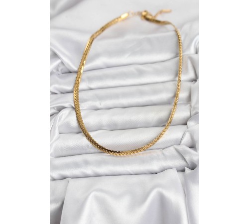 316L Çelik Gold Renk Zincir Kadın Kolye - TJ-BKO10631