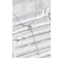 316L Çelik Zincir Gümüş Renk Yılan Model Y Kolye - TJ-BKO10663