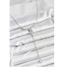 316L Çelik Zincir Gümüş Renk Yılan Model Y Kolye - TJ-BKO10663