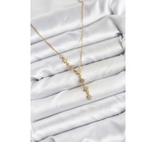 316L Çelik Zincir Gold Renk Kutup Yıldızı Model Kadın Kolye - TJ-BKO10664