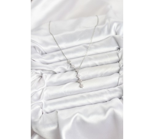 316L Çelik Zincir Gümüş Renk Kutup Yıldızı Model Kadın Kolye - TJ-BKO10665