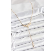 316L Çelik Zincir Gold Renk Yıldız Model Y Kadın Kolye - TJ-BKO10666