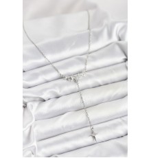 316L Çelik Zincir Gümüş Renk Yıldız Model Y Kadın Kolye - TJ-BKO10667