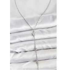 316L Çelik Zincir Gümüş Renkli Yıldız Model Kadın Y Kolye - TJ-BKO10671