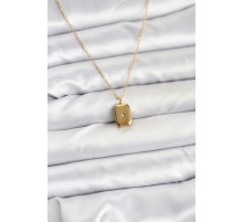 316L Çelik Zincir Gold Renk Minimal Kutup Yıldızı Model Kadın Kolye - TJ-BKO10683