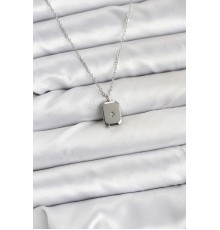 316L Çelik Zincir Gümüş Renk Minimal Kutup Yıldızı Model Kadın Kolye - TJ-BKO10684