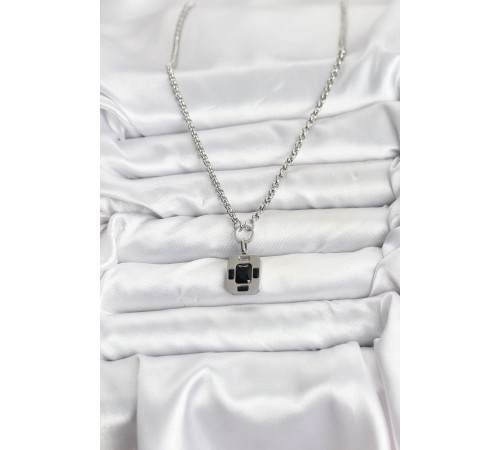 316L Çelik Zincir Gümüş Renk Vintage Model Kadın Kolye - TJ-BKO10686