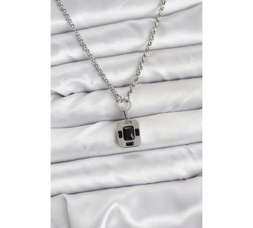 316L Çelik Zincir Gümüş Renk Vintage Model Kadın Kolye - TJ-BKO10686