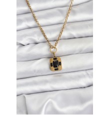 316L Çelik Zincir Gold Renk Vintage Model Kadın Kolye - TJ-BKO10687