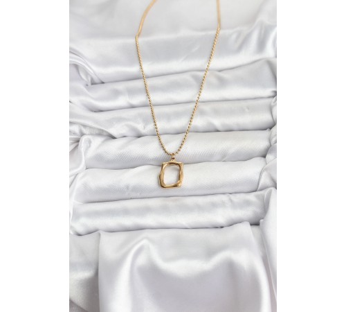 316L Çelik Zincir Gold Renk Model Kadın Kolye - TJ-BKO10688