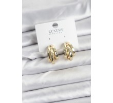 Pirinç Gold Renk Vintage Halka Model Kadın Küpe - TJ-BKP11357
