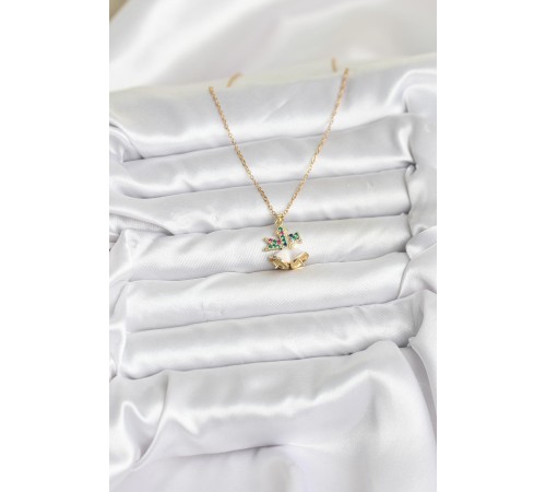 316L Çelik Zincir Gold Renk Chirtsmas Bell Model Yılbaşı Temalı Kadın Kolye - TJ-BKO10706