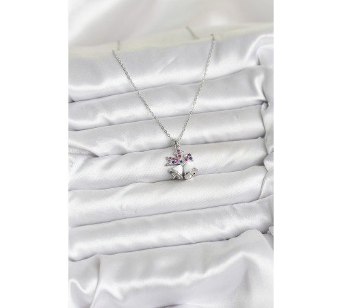 316L Çelik Zincir Gümüş Renk Chirtsmas Bell Model Yılbaşı Temalı Kadın Kolye - TJ-BKO10707