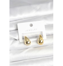 Gold Renk Damla Küpe 17 mm - TJ-BKP11377