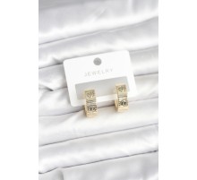 Pirinç Gold Renk Halka Kadın Küpe - TJ-BKP11381