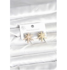 Pirinç Gümüş Renk Kutup Yıldızı Kadın Küpe - TJ-BKP11392