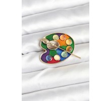 Ressam Paleti Model Broş - TJ-BR464