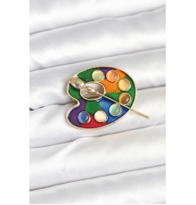 Ressam Paleti Model Broş - TJ-BR464