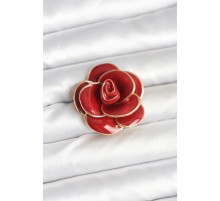 Kırmızı Gül Model Broş - TJ-BR471