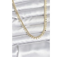 Pirinç Gold Renk Sıralı Yıldız Kadın Kolye - TJ-BKO10724