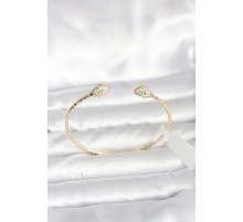 Pirinç Gold Renk Yılan Model Bileklik - TJ-BB8088