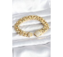 Pirinç Gold Renk VIP Exclusive Seri Gurmet Model Kadın Bileklik - TJ-BB8095